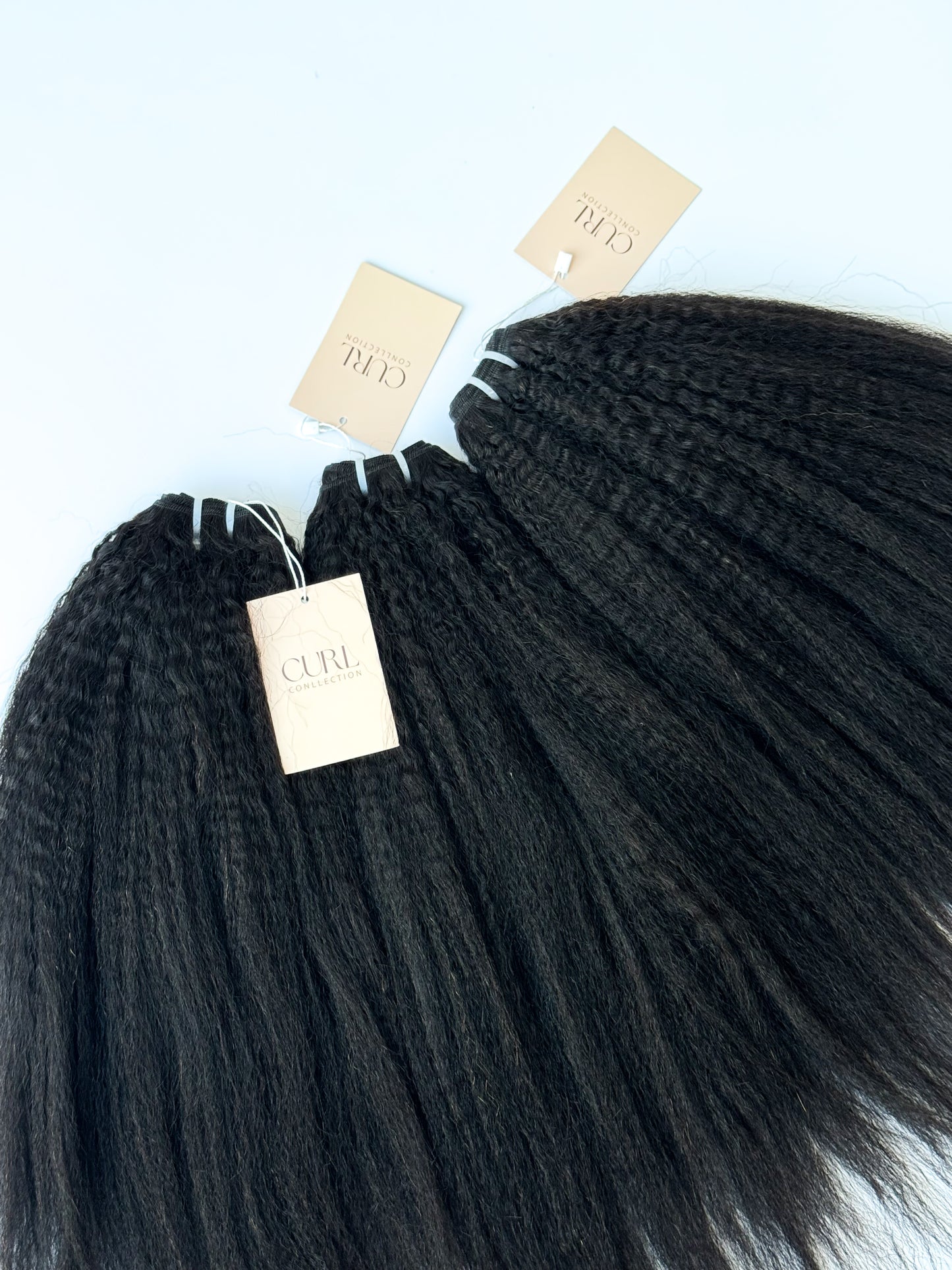 Thick and full 20 inch kinky straight bundles for black women