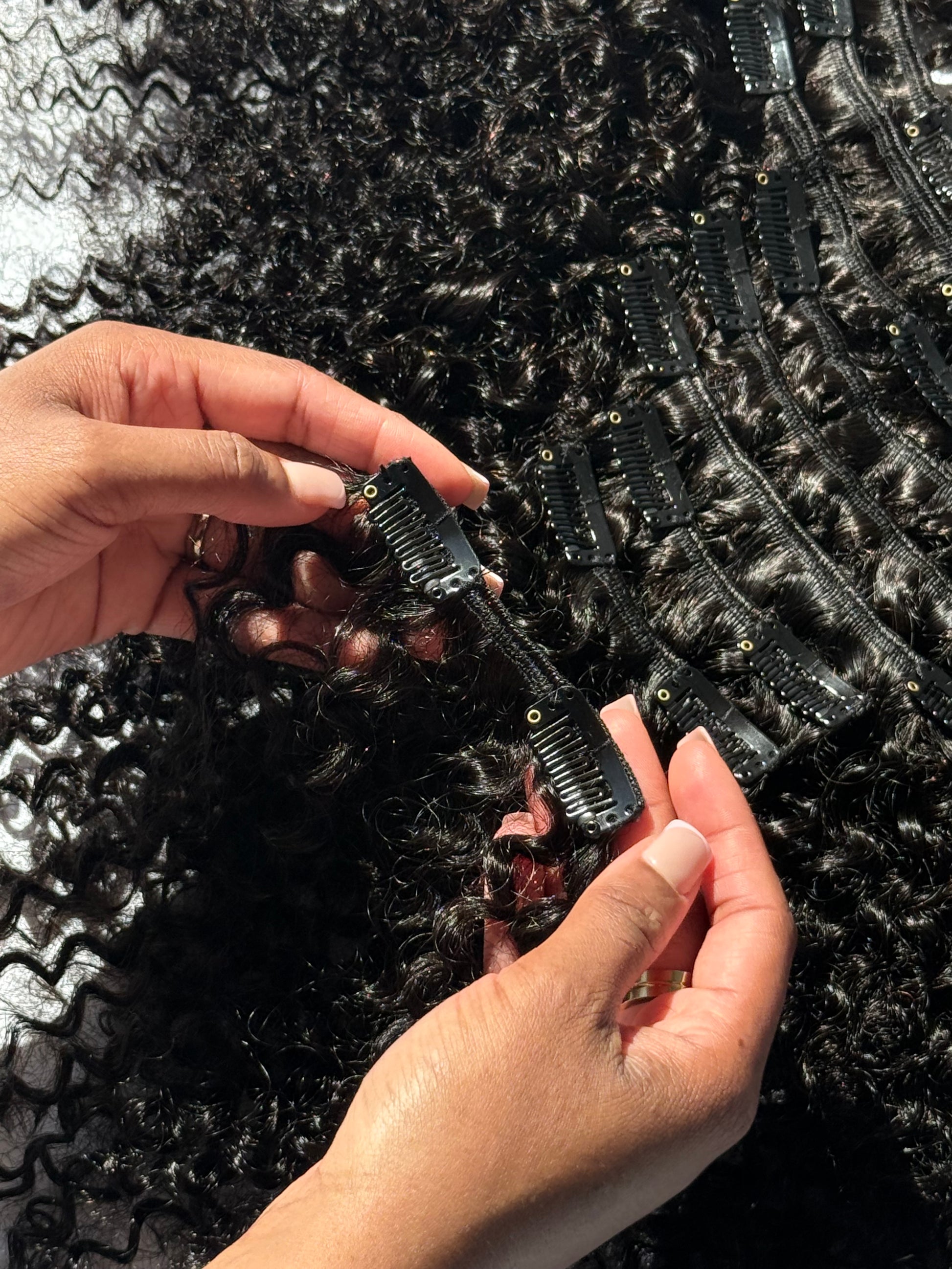 Curly clip ins 